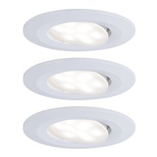 Точечный светильник с арматурой белого цвета, плафонами белого цвета Paulmann 99935