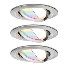Точечный светильник с арматурой никеля цвета, плафонами никеля цвета Paulmann 93941