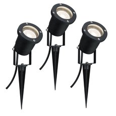 Светильник для уличного освещения с металлическими плафонами чёрного цвета Paulmann 98897