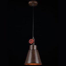 Светильник с арматурой коричневого цвета, металлическими плафонами Maytoni T020-01-R