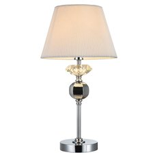 Настольная лампа с арматурой хрома цвета, плафонами белого цвета Maytoni MOD560-TL-01-N