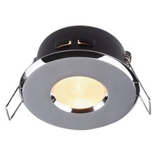 Точечный светильник с стеклянными плафонами неокрашенного цвета Maytoni DL010-3-01-CH