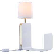 Настольная лампа с арматурой белого цвета, плафонами белого цвета Maytoni MOD618TL-01W
