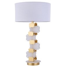 Настольная лампа с арматурой латуни цвета, плафонами белого цвета Maytoni H601TL-01BS