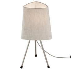 Настольная лампа с арматурой никеля цвета, текстильными плафонами Maytoni MOD008TL-01N