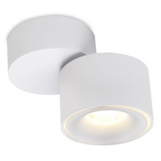 Точечный светильник с плафонами белого цвета Elvan NLS-6615-8W-WW-WHT