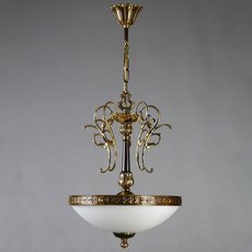 Светильник с арматурой бронзы цвета, плафонами белого цвета AMBIENTE by BRIZZI 02155 PB