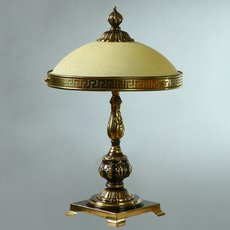 Настольная лампа с арматурой бронзы цвета, стеклянными плафонами AMBIENTE by BRIZZI 02166T/3 PB