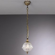 Светильник с арматурой бронзы цвета, плафонами прозрачного цвета Paderno Luce L.300/1M.40