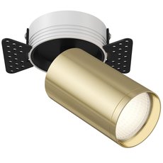 Точечный светильник с арматурой чёрного цвета, металлическими плафонами Maytoni C058CL-1BG