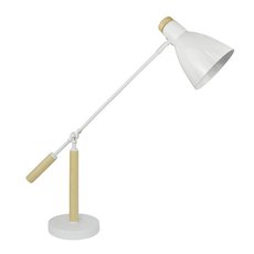 Настольная лампа с арматурой белого цвета, металлическими плафонами ZUMALINE P15079-1T