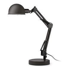 Настольная лампа с металлическими плафонами чёрного цвета Faro Barcelona 51909