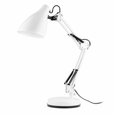 Настольная лампа с арматурой белого цвета, металлическими плафонами Faro Barcelona 51916
