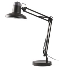 Настольная лампа с металлическими плафонами чёрного цвета Faro Barcelona 57401