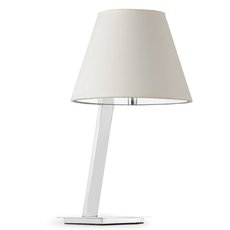 Настольная лампа с арматурой хрома цвета, плафонами белого цвета Faro Barcelona 68500