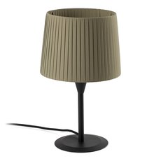 Настольная лампа с арматурой чёрного цвета, текстильными плафонами Faro Barcelona 64317-37