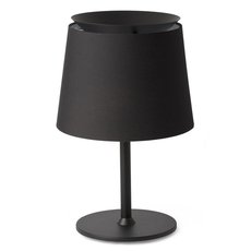 Настольная лампа с арматурой чёрного цвета, текстильными плафонами Faro Barcelona 20305-83