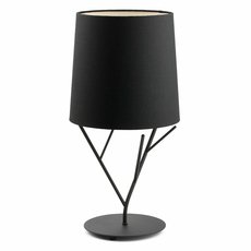 Настольная лампа с текстильными плафонами чёрного цвета Faro Barcelona 29866