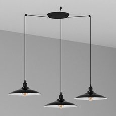Светильник с арматурой чёрного цвета, плафонами чёрного цвета Faro Barcelona 62804-3L