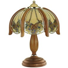 Настольная лампа с плафонами цветного цвета Alfa 779