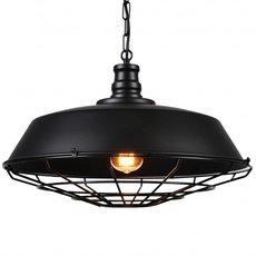 Светильник с арматурой чёрного цвета, металлическими плафонами LUMINA DECO 6862-450-BK