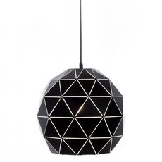 Светильник с арматурой чёрного цвета, металлическими плафонами LUMINA DECO 7412-BK