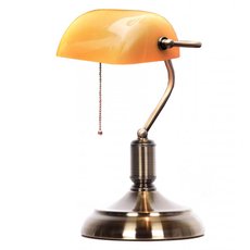 Настольная лампа с арматурой бронзы цвета, стеклянными плафонами LUMINA DECO 305-YL