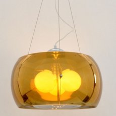 Светильник с арматурой хрома цвета, стеклянными плафонами LUMINA DECO 6018-400-GD
