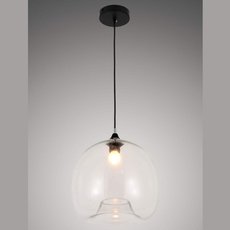 Светильник с арматурой чёрного цвета, плафонами прозрачного цвета LUMINA DECO LDP 6813 PR