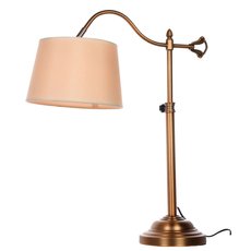 Настольная лампа с текстильными плафонами бежевого цвета LUMINA DECO LDT 502-1