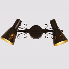 Спот с арматурой коричневого цвета, металлическими плафонами Citilux CL529521