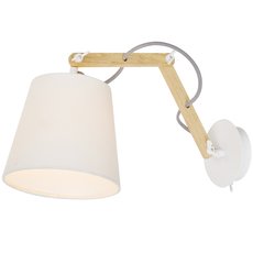 Бра с арматурой белого цвета, плафонами белого цвета Arte Lamp A5700AP-1WH