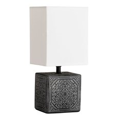 Настольная лампа с арматурой чёрного цвета, текстильными плафонами Arte Lamp A4429LT-1BA