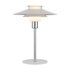 Настольная лампа с плафонами белого цвета Halo Design 990723