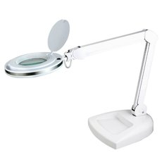 Настольная лампа с арматурой белого цвета, металлическими плафонами Halo Design 733392