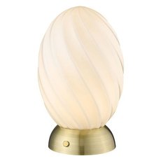 Настольная лампа с арматурой бронзы цвета, плафонами белого цвета Halo Design 739431