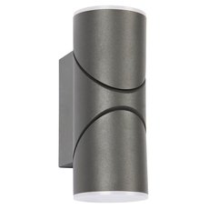 Светильник для уличного освещения с арматурой чёрного цвета, металлическими плафонами Favourite 3028-2W