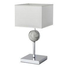 Настольная лампа с арматурой хрома цвета, плафонами белого цвета Favourite 2821-1T