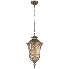 Светильник для уличного освещения с арматурой коричневого цвета, стеклянными плафонами Favourite 1495-1P