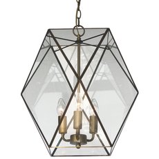Светильник с арматурой бронзы цвета, плафонами прозрачного цвета Favourite 1628-3P