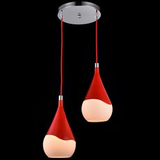 Светильник с металлическими плафонами красного цвета Maytoni F014-22-R