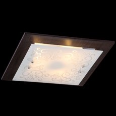 Настенно-потолочный светильник с стеклянными плафонами белого цвета Maytoni CL811-03-R