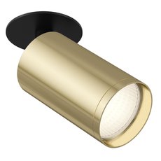 Точечный светильник с арматурой чёрного цвета, металлическими плафонами Maytoni C049CL-1BG