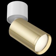 Точечный светильник с арматурой белого цвета, плафонами золотого цвета Maytoni C050CL-1WG