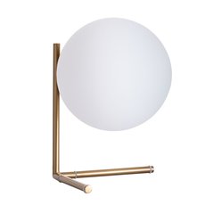 Настольная лампа с арматурой бронзы цвета, плафонами белого цвета Arte Lamp A1921LT-1AB