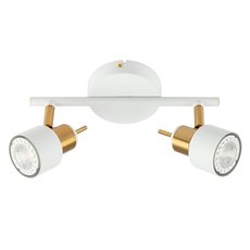 Спот с металлическими плафонами белого цвета Arte Lamp A1906PL-2WH
