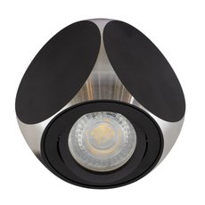 Точечный светильник с арматурой чёрного цвета AM Group AM351 BK+AL