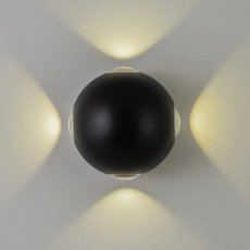 Светильник для уличного освещения с арматурой чёрного цвета, плафонами чёрного цвета AM Group AM303-4*3W-4000K BK
