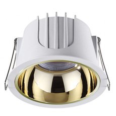 Точечный светильник с арматурой белого цвета, металлическими плафонами Novotech 358696