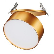 Точечный светильник с арматурой золотого цвета, металлическими плафонами Novotech 358754